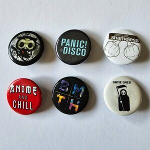 6 Assorted Pins
